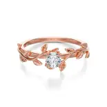 Pierścionek z diamentem różowe złoto AJPZ_149